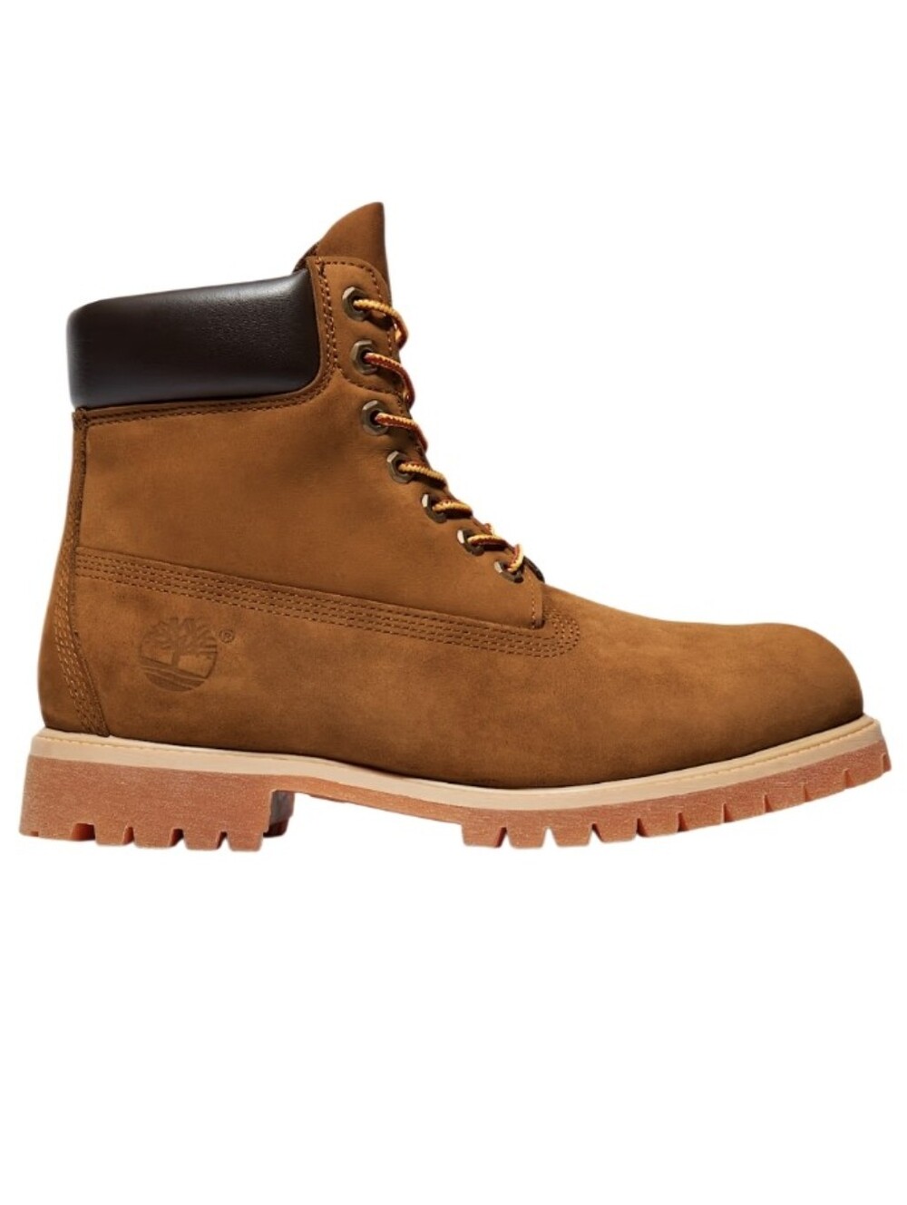 Timberland Men's Leather Lace Up Work Boots Rubber Sole 10 Tan Durable Farmer